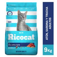 Ricocat Adulto Atún Sardina Trucha 9Kg
