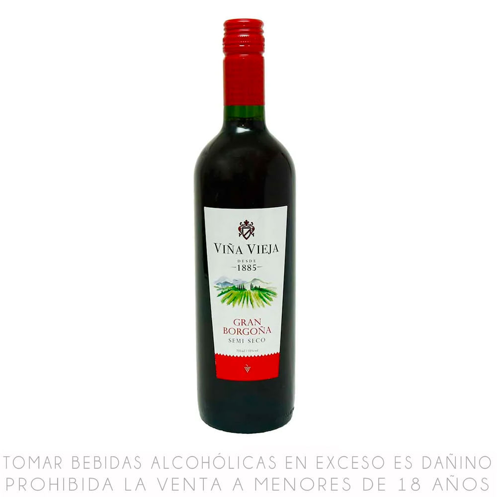 Vino Borgoña Viña Vieja Botella 750 ml