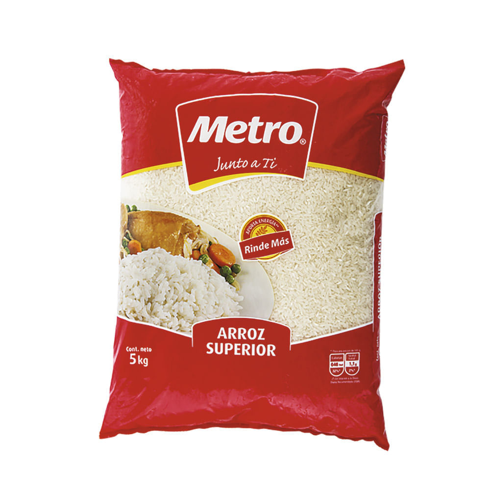 Arroz Superior Metro Bolsa 5 kg