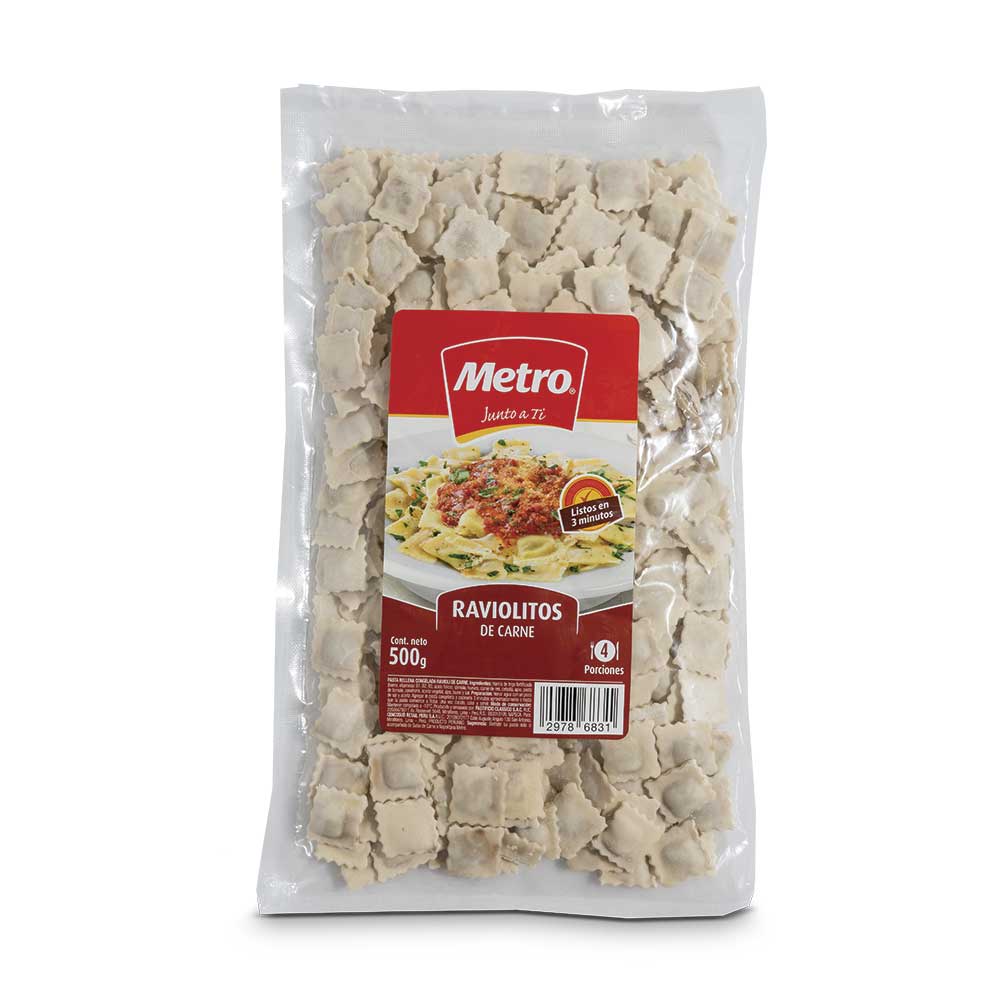 Raviolitos de Carne Metro 500g