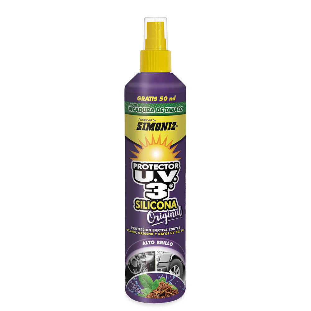 Silicona Protector UV 3 Aroma Picadura de Tabaco Simoniz Spray 300 ml