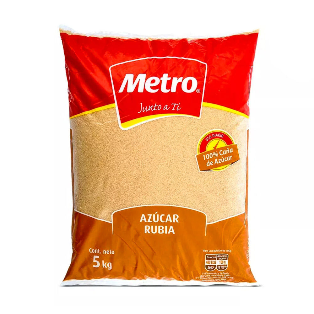 Azúcar Rubia Metro 5kg