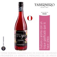 Vino Tinto Borgoña Semi Seco Tuyo Botella 750 ml