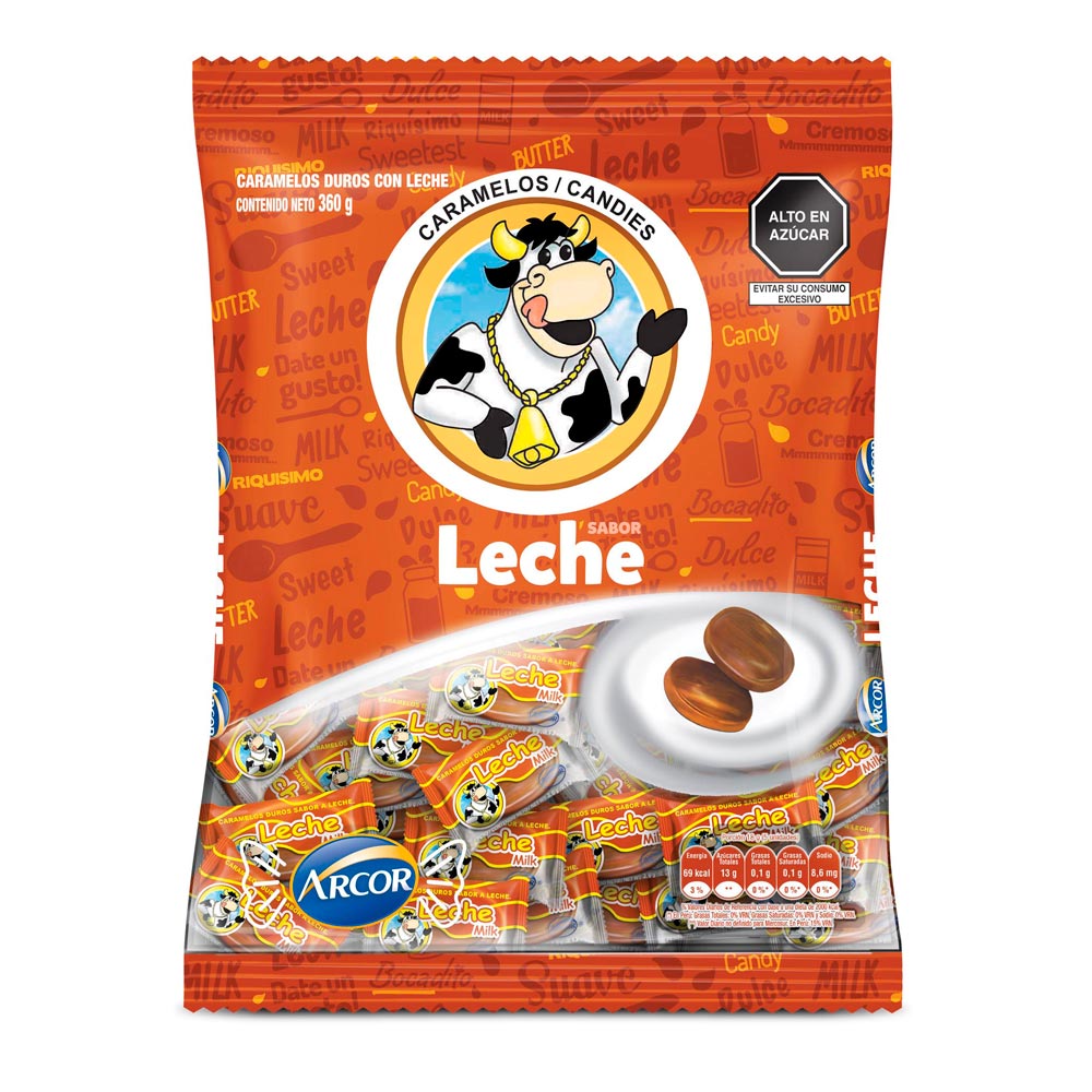 Caramelos Leche Milk Arcor Contenido 360 g
