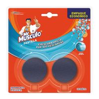 Limpiador Mr Músculo para Inodoro Pastilla Tanque Brisa Marina 2 unidades 40g