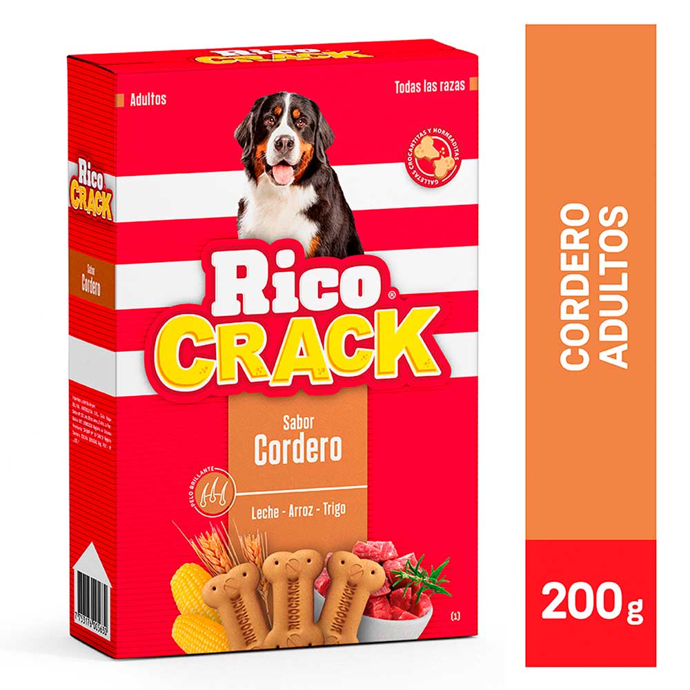 Galletas Ricocrack Cordero Adultos 200g