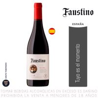 Vino Tinto Tempranillo Faustino Crianza Botella 750ml