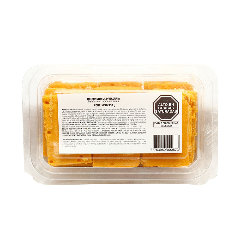Turroncito de Miel La Panadería Caja 350 g