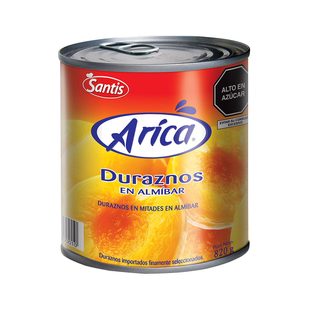 Durazno En Mitades Arica Contenido 820 g