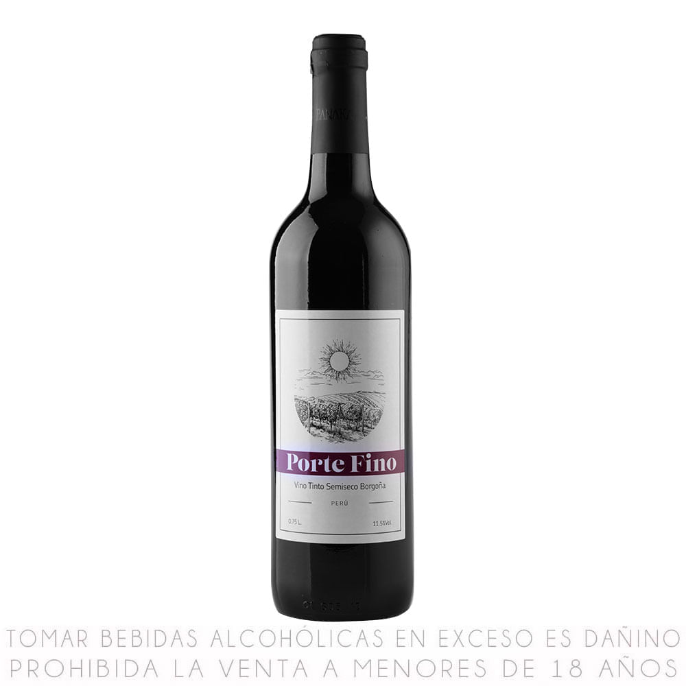 Vino Tinto Borgoña Porte Fino Botella 750ml
