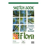 Libro Sketch Book Recicla Flora 24 Hojas 160 g