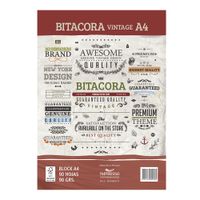 Block Bitácora Vintage Fine A4 90 Hojas