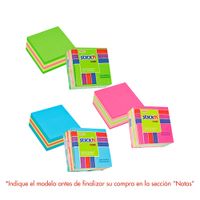 Stick'n Notas Adhesivas Neón Pack 250 unid Surtido