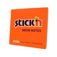 Stick'n Notas Adhesivas Neón Naranja Pack 100 unid