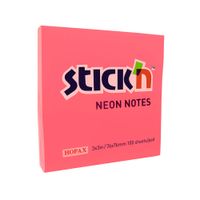 Stick'n Notas Adhesivas Neón Rosado Pack 100 unid