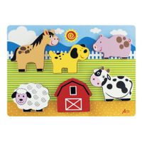 Juego de Encaje de Madera El Ranchito 6 Piezas