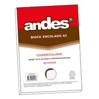Block Encolado A-5 Cuadriculado
