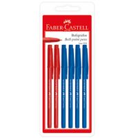 Bolígrafos 4 Azules 2 Rojos
