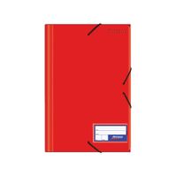 Artesco Folder con Liga Colores Sólidos Oficio Rojo