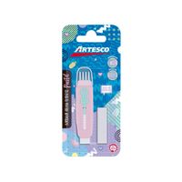 Artesco Borrador con Brocha Retráctil Pastel