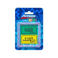 Artesco Borrador Dust Free Neón Blíster 2 unid