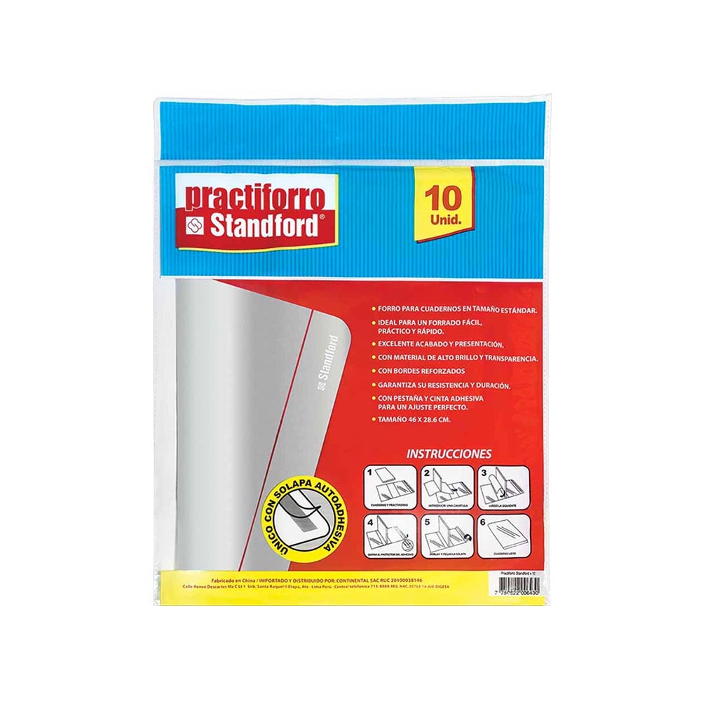 Forro Plástico Standforf Practiforro 10un