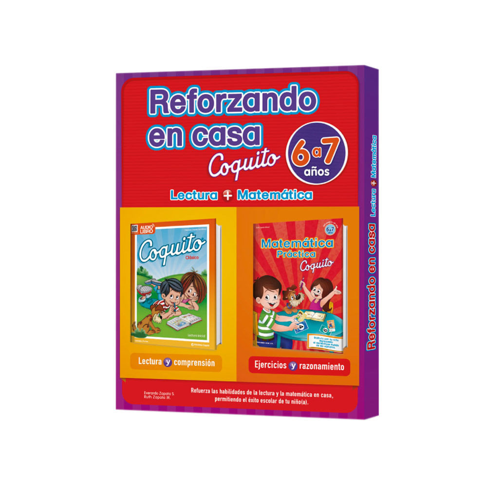 Libros de Actividades Reforzando en Casa 6 a 7 años Coquito