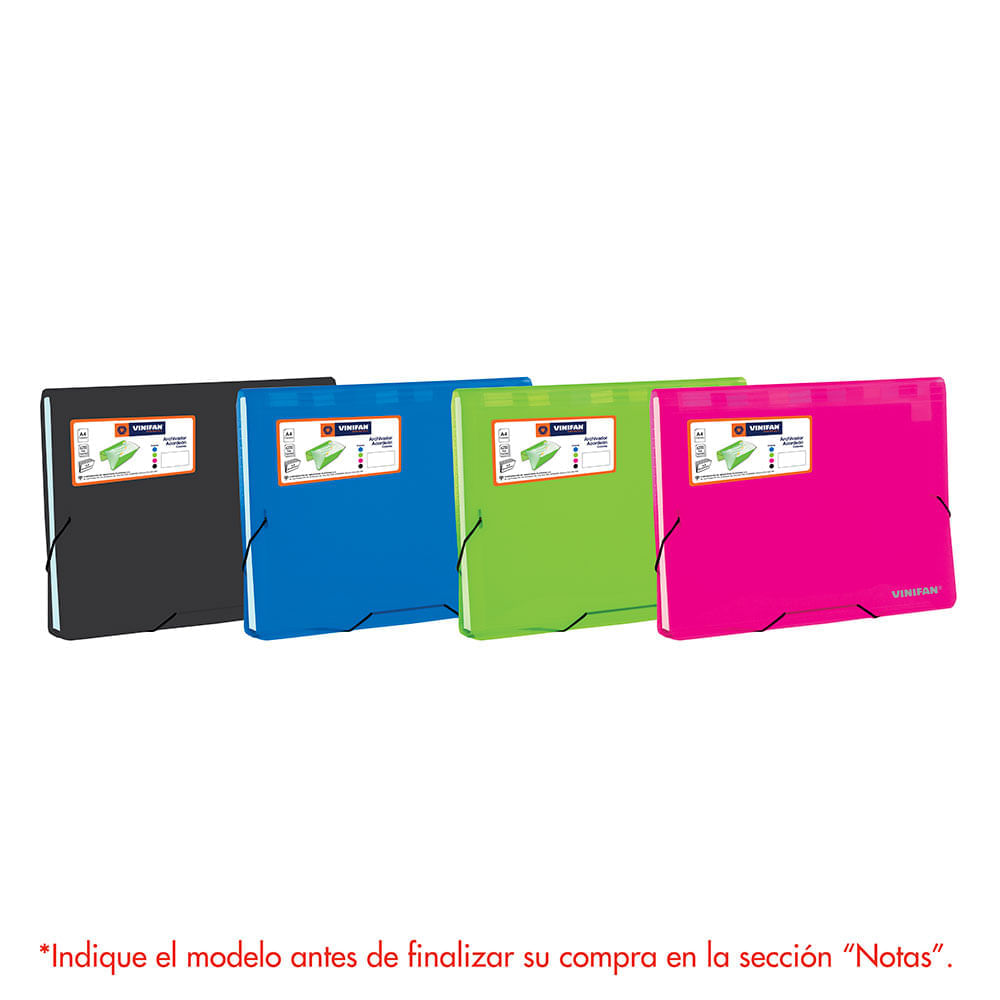 Archivador Acordeón Colores Vinifan Surtido