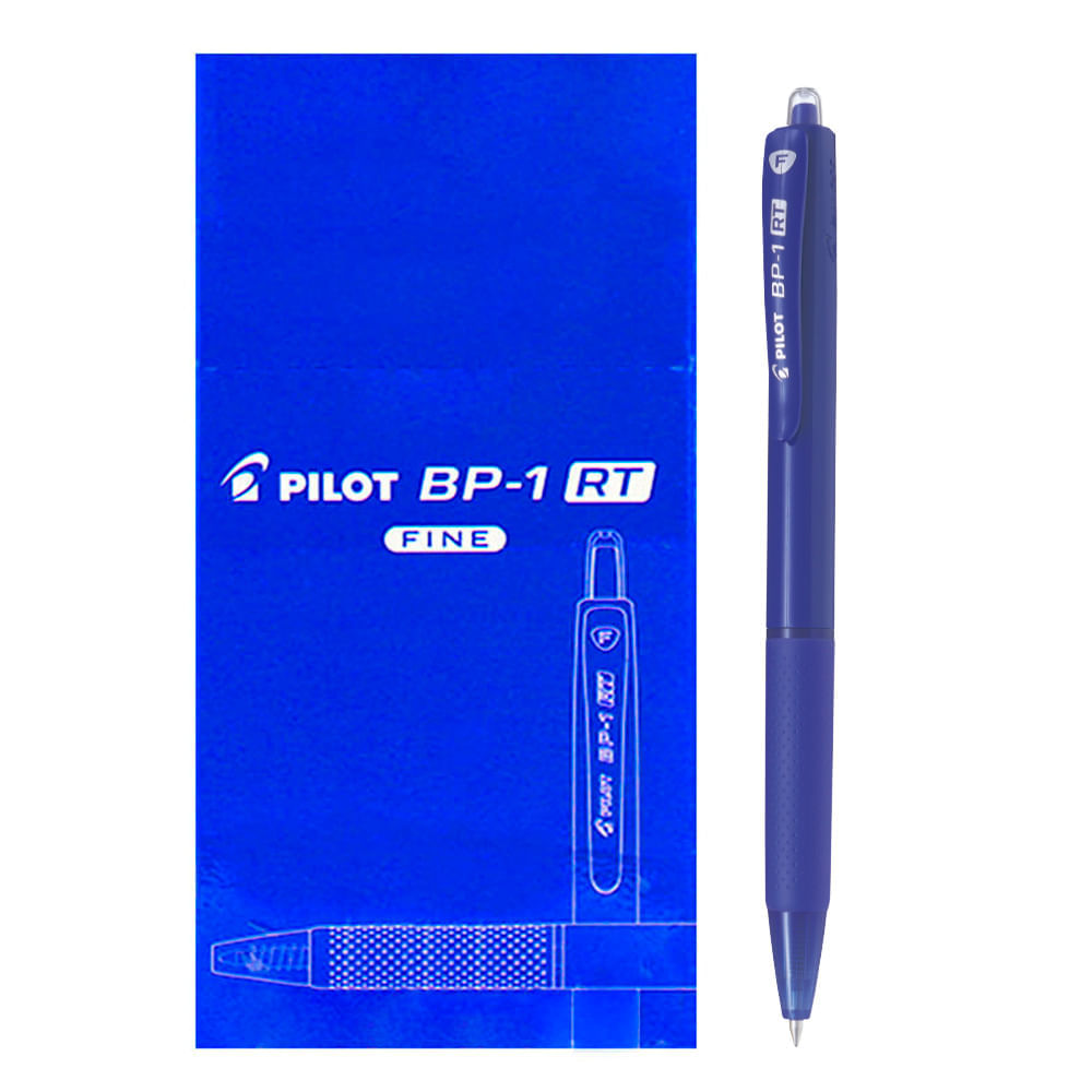 Pilot Lapicero Tinta Seca BP-1 RT Azul Caja 12 unid