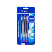 Lápiz Tinta Gel Pilot 2 Azules más 1 Rojo