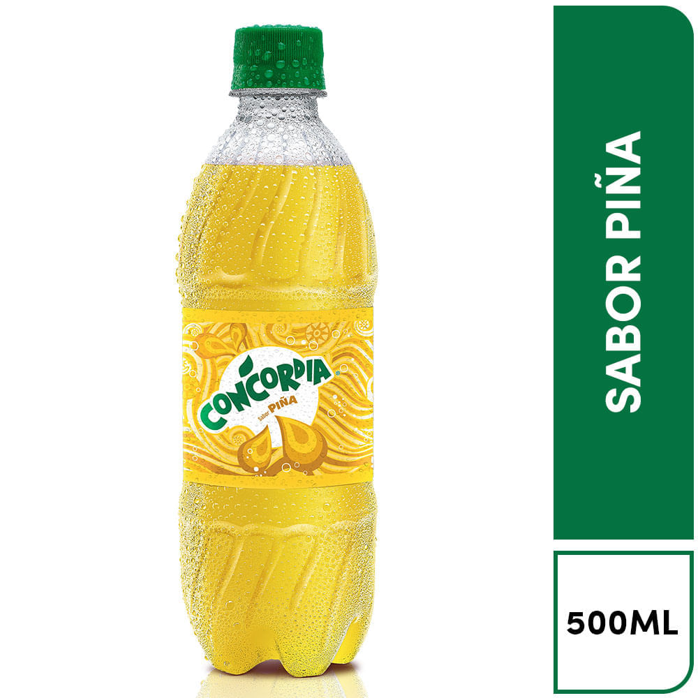 Gaseosa Concordia Sabor Piña Botella 500 ml