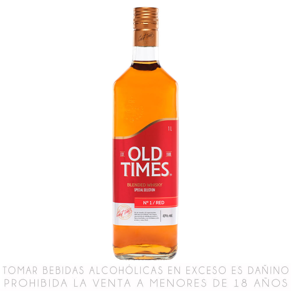 Whisky Red Label Old Times Botella 1 Lt