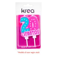 Krea Vela de Cumpleaños Décadas 20-30-40-60 y Tantos Surtido