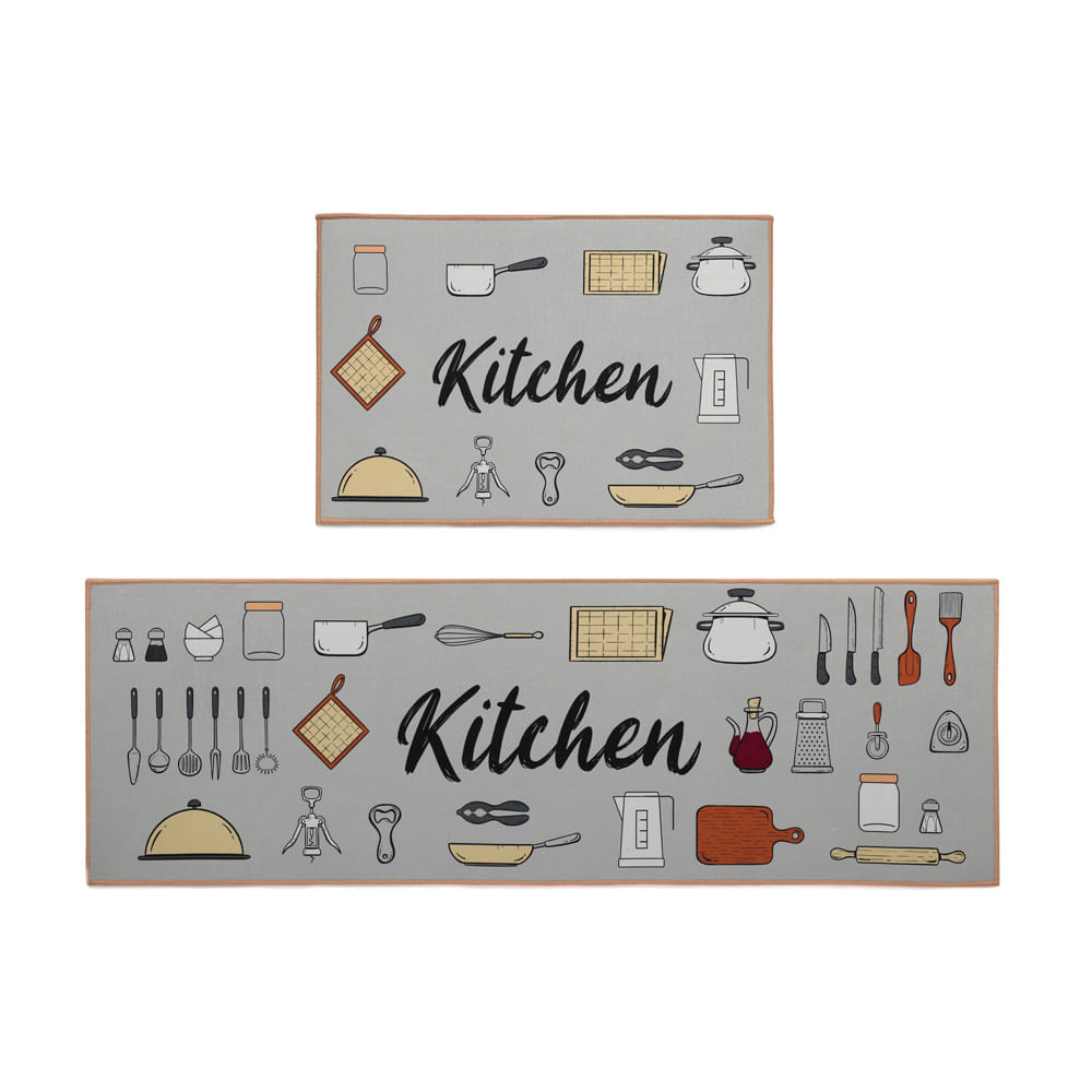 BYND Pack Alfombras para Cocina Kitchen 2 unid