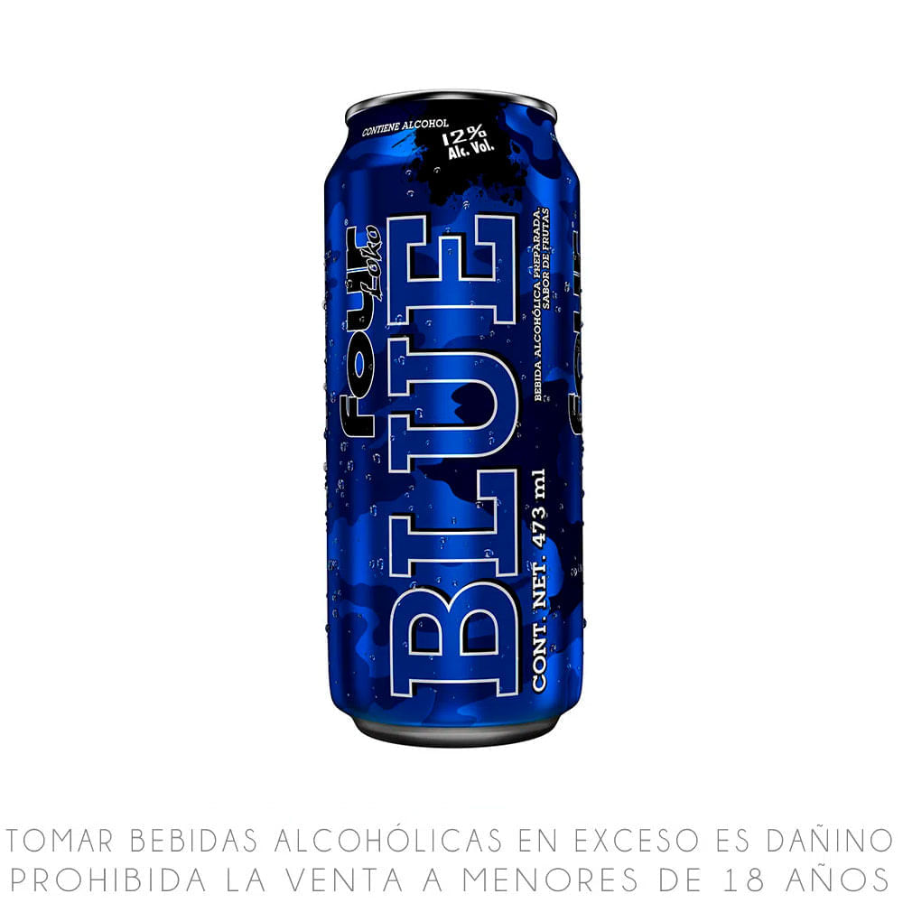 Bebida Ready to Drink Four Loko Blue Lata 473 ml
