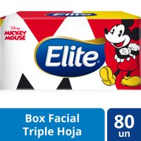 Pañuelos Faciales Elite Triple Hoja Caja 80 unid