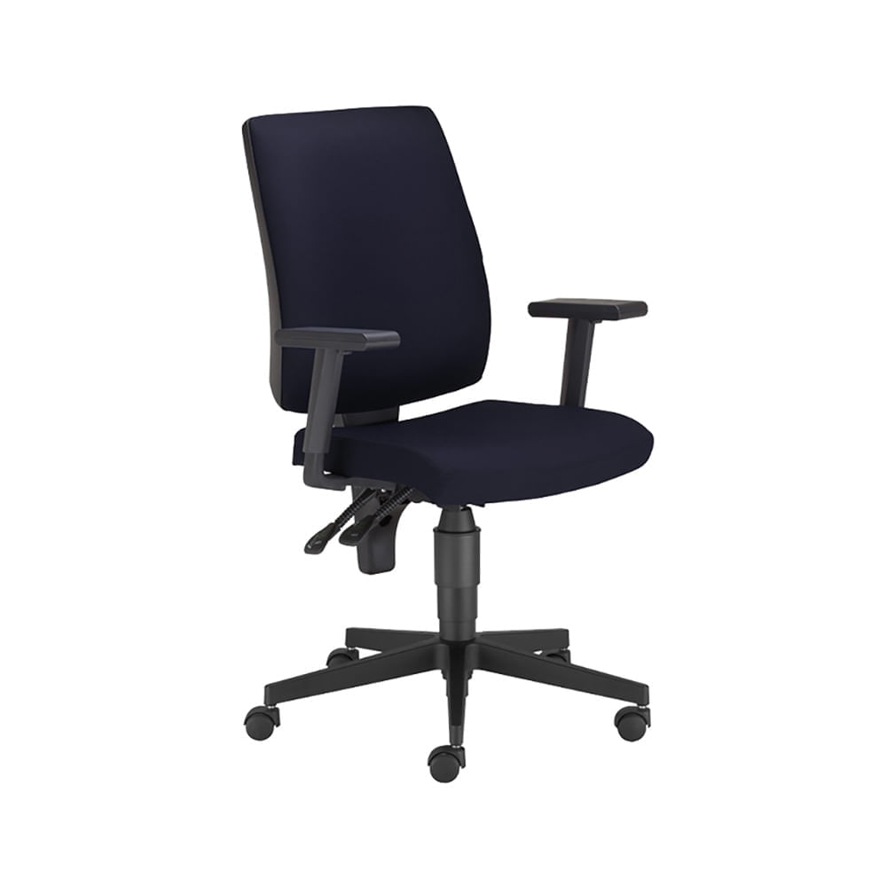 Ziyaz Silla Giratoria para Escritorio Taktik Tapiz Negro