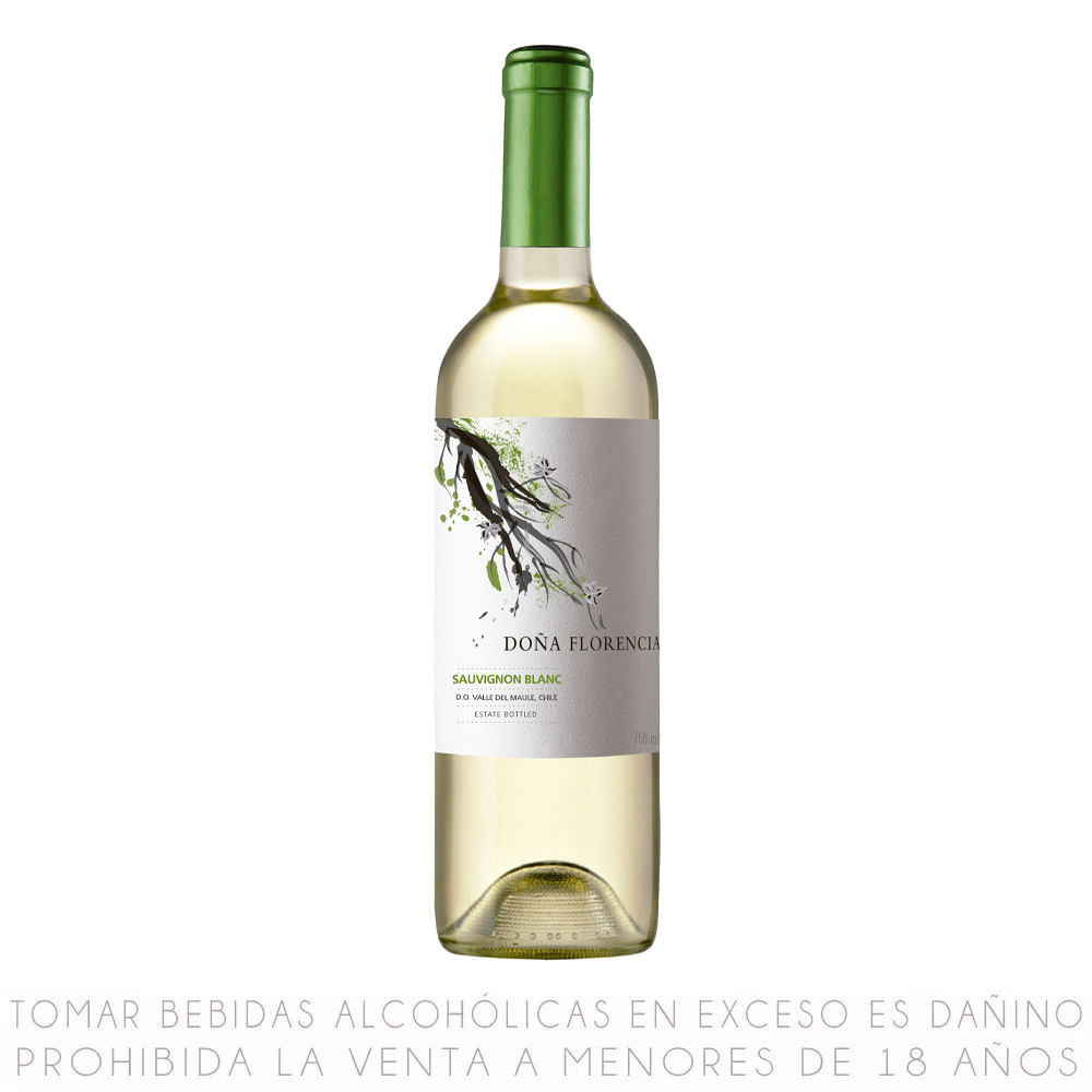 Vino Blanco Sauvignon Blanc Doña Florencia Botella 750 ml
