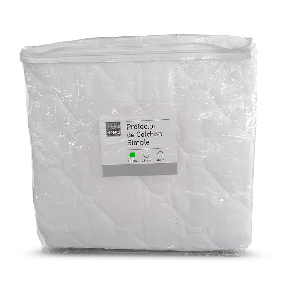 Krea Protector de Colchón 1.5 Plazas Simple