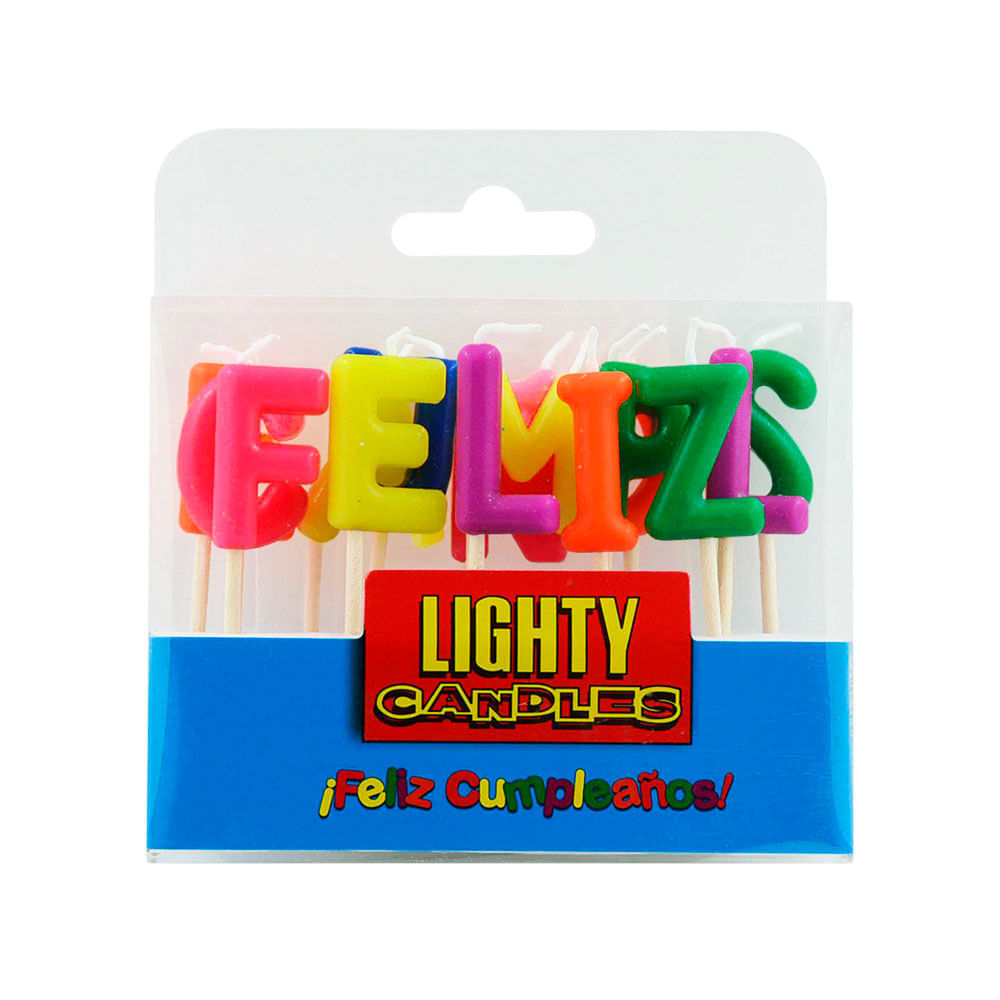 Lighty Candles Velas Palabritas Caja 15 unid