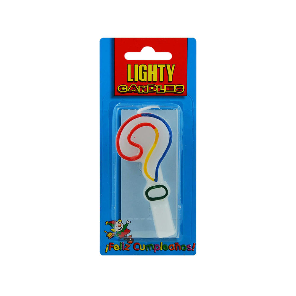 Lighty Candles Vela Interrogante Arcoiris