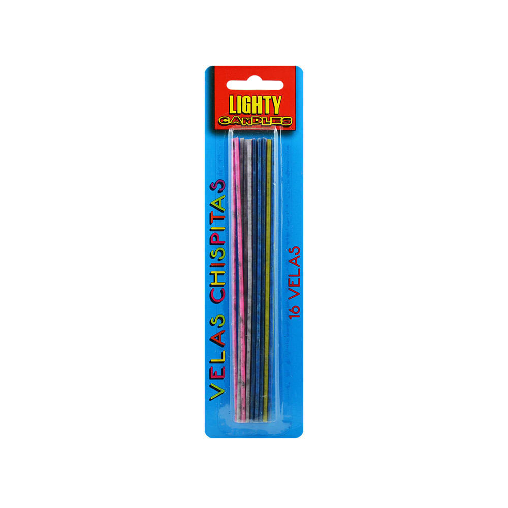 Lighty Candles Vela Chispitas Blíster 16 unid