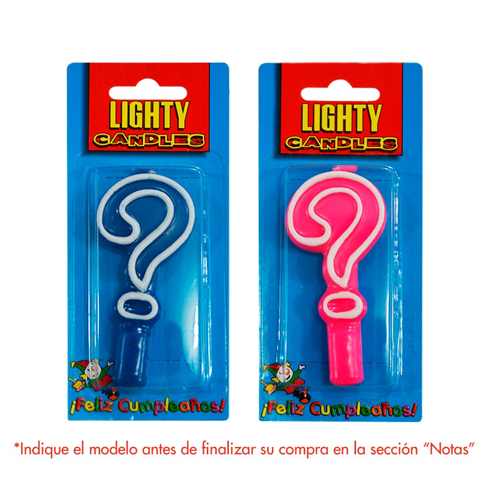 Lighty Candles Vela Interrogante Colores Surtido