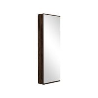 TuHome Zapatera con Espejo Leto 10 Pares Coñac