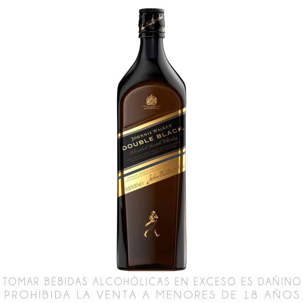 Whisky Double Black Johnnie Walker Botella 1 Lt