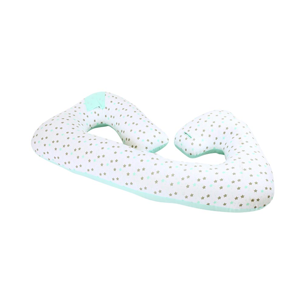 Cojín Multifuncional Verde Estrellas