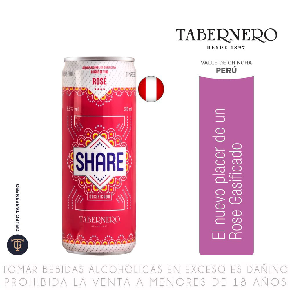 Bebida Ready to Drink Rosé Share Lata 310ml
