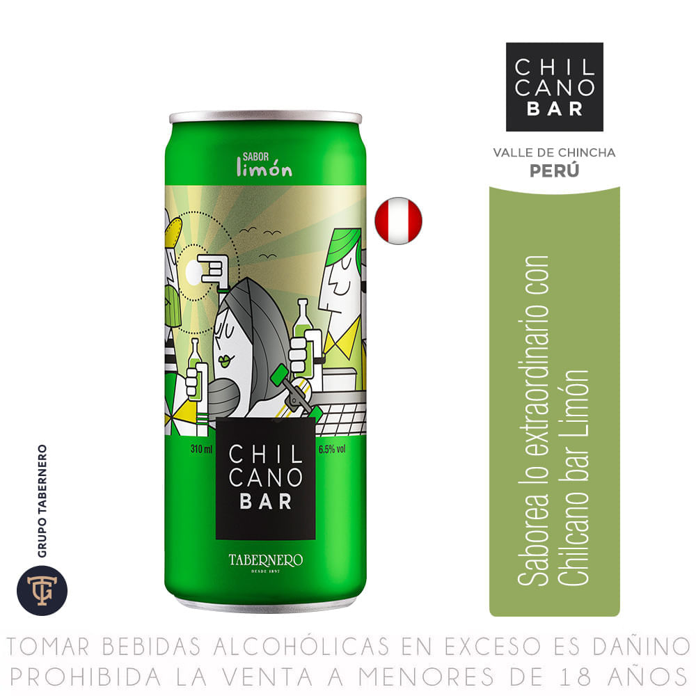 Bebida Ready to Drink Chilcano Bar Limón Lata 310ml