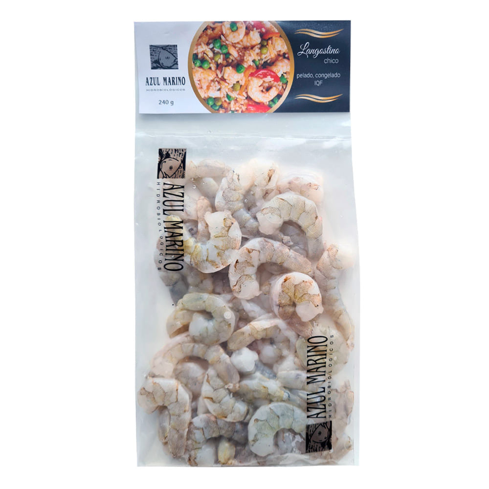 Langostino Chico Pelado Azul Marino Bolsa 240 g