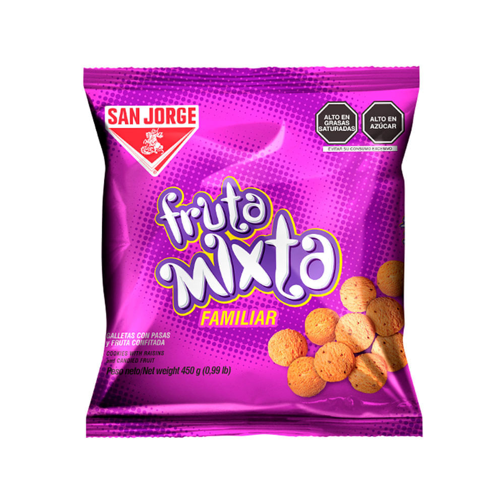 Galletas Fruta Mixta Bolsa 450 g